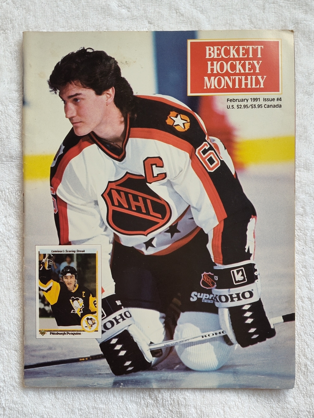 Beckett Hockey Monthly Magazine February 1991 Issue 4 - Mario Lemieux NHL